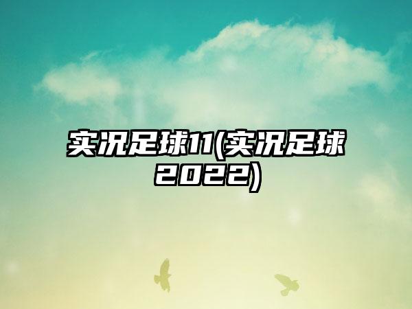 实况足球11(实况足球2022)