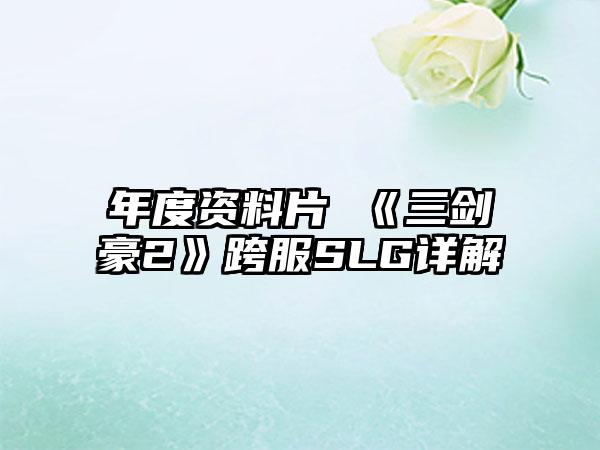 年度资料片 《三剑豪2》跨服SLG详解