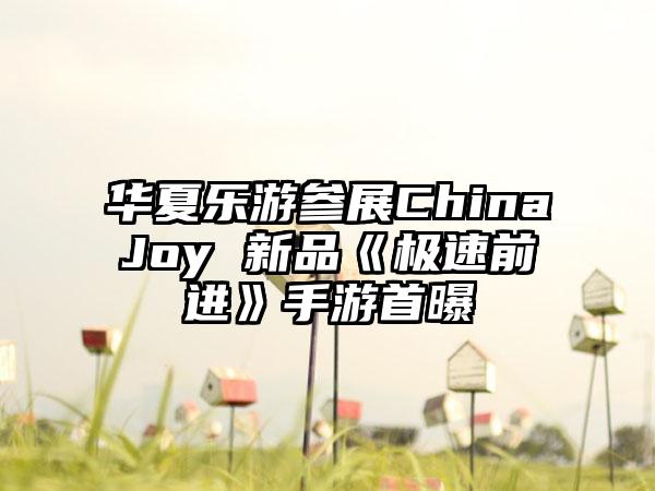 华夏乐游参展ChinaJoy 新品《极速前进》手游首曝