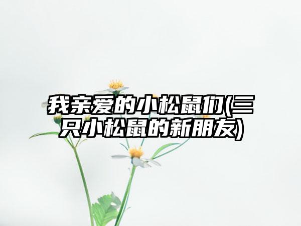 我亲爱的小松鼠们(三只小松鼠的新朋友)