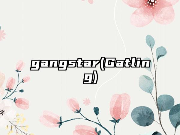 gangstar(Gatling)