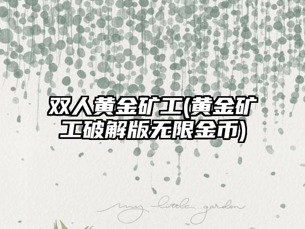双人黄金矿工(黄金矿工破解版无限金币)