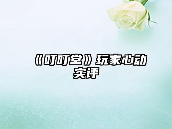 《叮叮堂》玩家心动实评