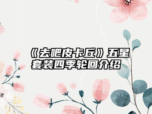 《去吧皮卡丘》五星套装四季轮回介绍