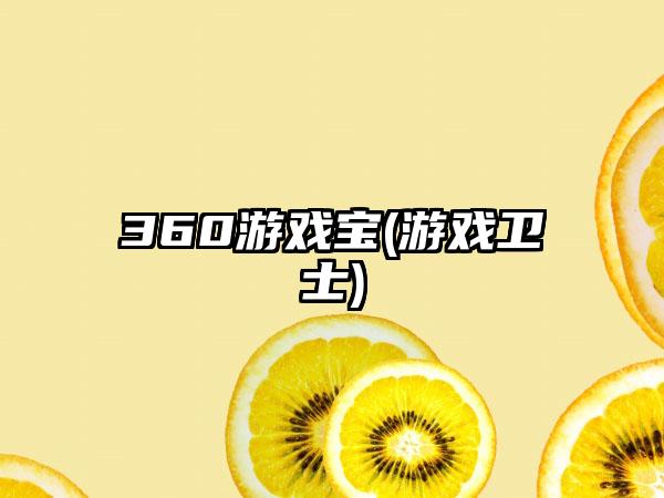 360游戏宝(游戏卫士)