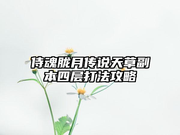 侍魂胧月传说天草副本四层打法攻略