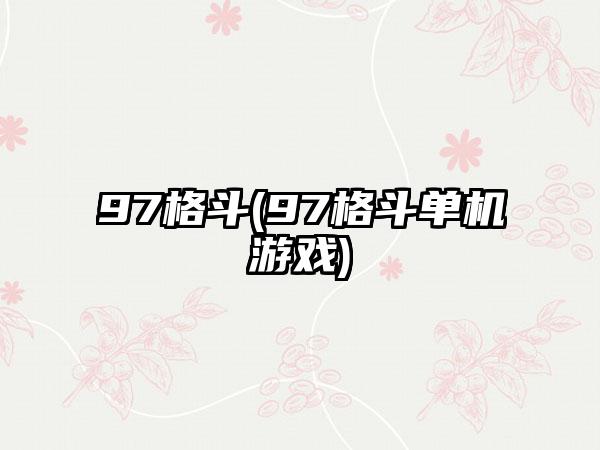 97格斗(97格斗单机游戏)