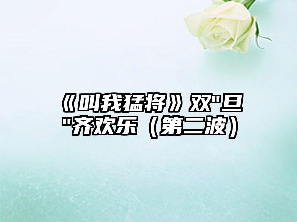 《叫我猛将》双