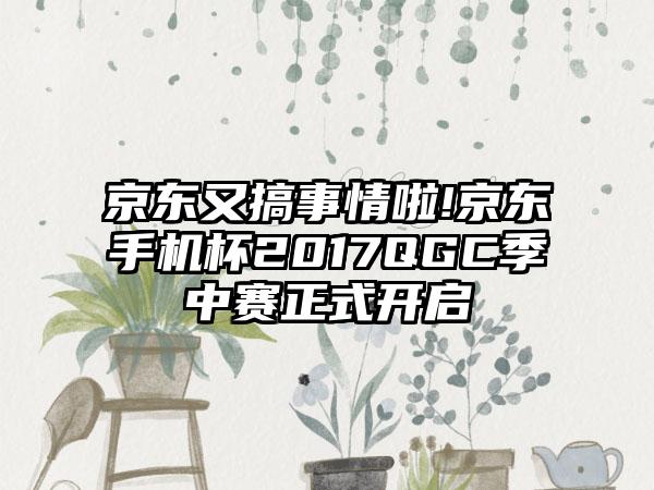 京东又搞事情啦!京东手机杯2017QGC季中赛正式开启