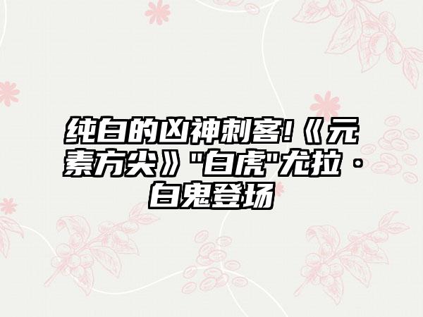 纯白的凶神刺客!《元素方尖》