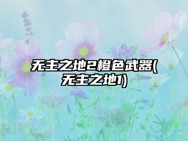 无主之地2橙色武器(无主之地1)