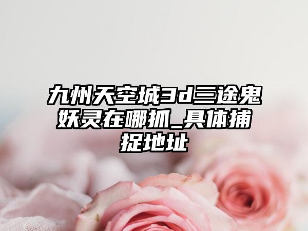 九州天空城3d三途鬼妖灵在哪抓_具体捕捉地址