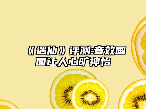 《遇仙》评测:音效画面让人心旷神怡