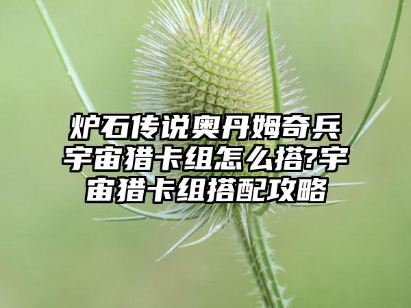炉石传说奥丹姆奇兵宇宙猎卡组怎么搭?宇宙猎卡组搭配攻略