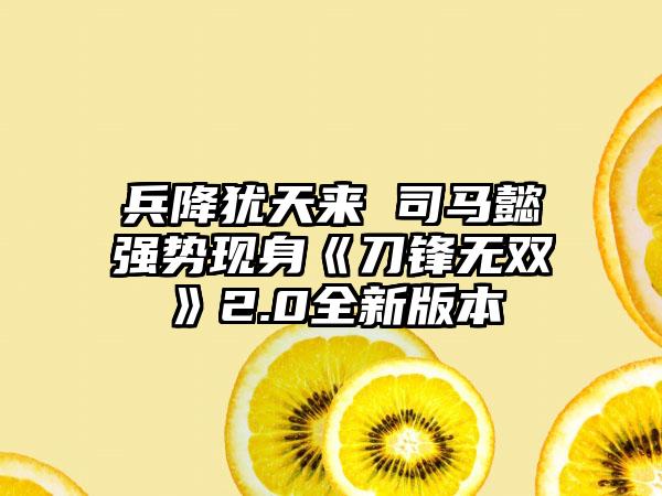 兵降犹天来 司马懿强势现身《刀锋无双》2.0全新版本​