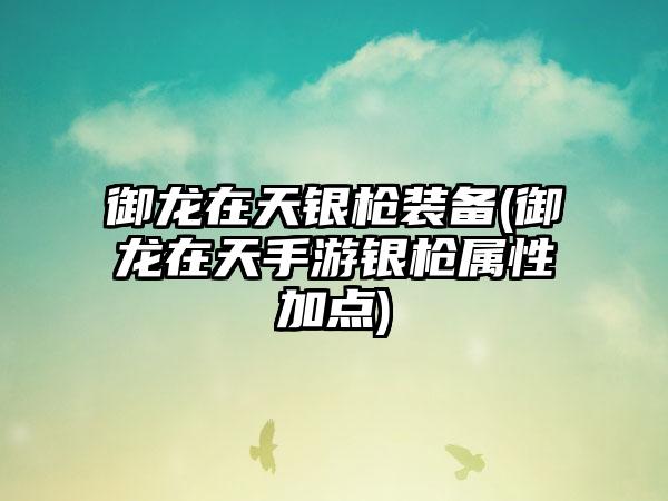 御龙在天银枪装备(御龙在天手游银枪属性加点)