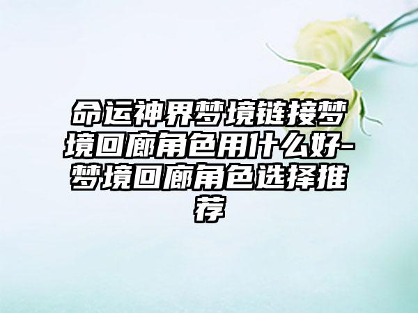 命运神界梦境链接梦境回廊角色用什么好-梦境回廊角色选择推荐