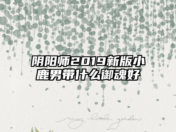 阴阳师2019新版小鹿男带什么御魂好