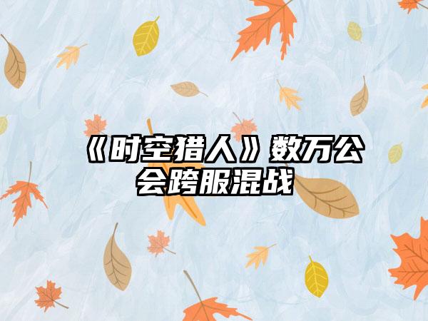 《时空猎人》数万公会跨服混战