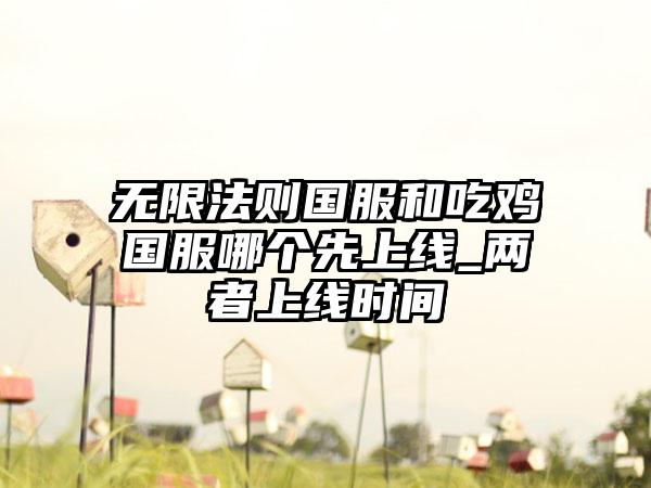 无限法则国服和吃鸡国服哪个先上线_两者上线时间