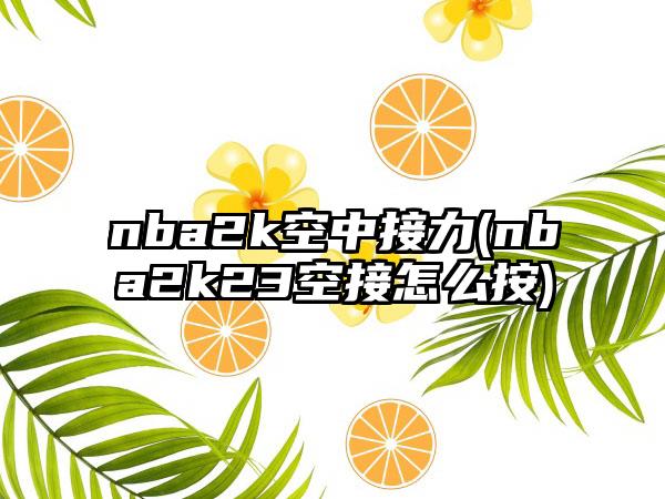 nba2k空中接力(nba2k23空接怎么按)
