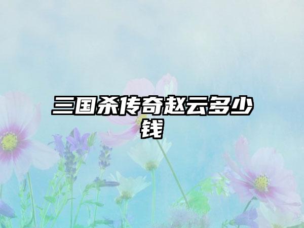 三国杀传奇赵云多少钱