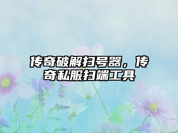 传奇破解扫号器，传奇私服扫端工具