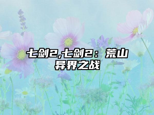 七剑2,七剑2：荒山异界之战
