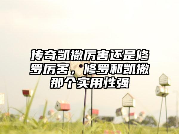 传奇凯撒厉害还是修罗厉害，修罗和凯撒那个实用性强