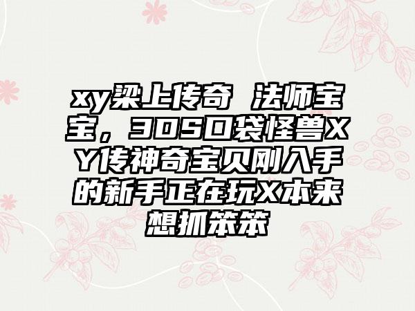 xy梁上传奇 法师宝宝，3DS口袋怪兽XY传神奇宝贝刚入手的新手正在玩X本来想抓笨笨