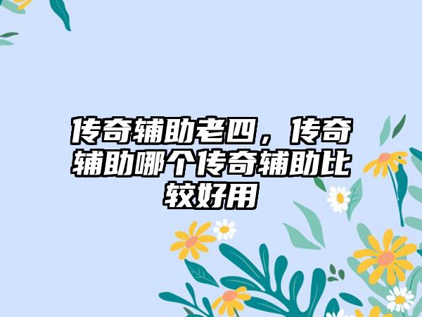 传奇辅助老四，传奇辅助哪个传奇辅助比较好用