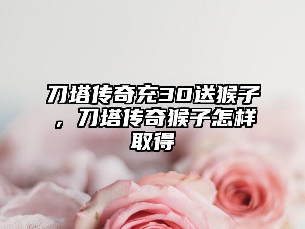 刀塔传奇充30送猴子，刀塔传奇猴子怎样取得