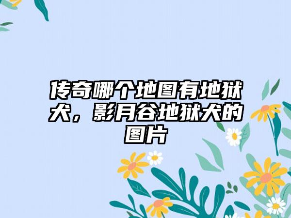 传奇哪个地图有地狱犬，影月谷地狱犬的图片