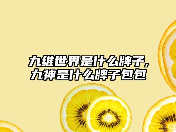 九维世界是什么牌子,九神是什么牌子包包