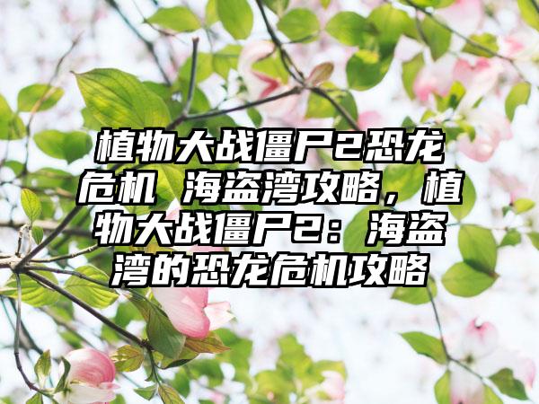 植物大战僵尸2恐龙危机 海盗湾攻略，植物大战僵尸2：海盗湾的恐龙危机攻略