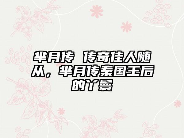 芈月传 传奇佳人随从，芈月传秦国王后的丫鬟