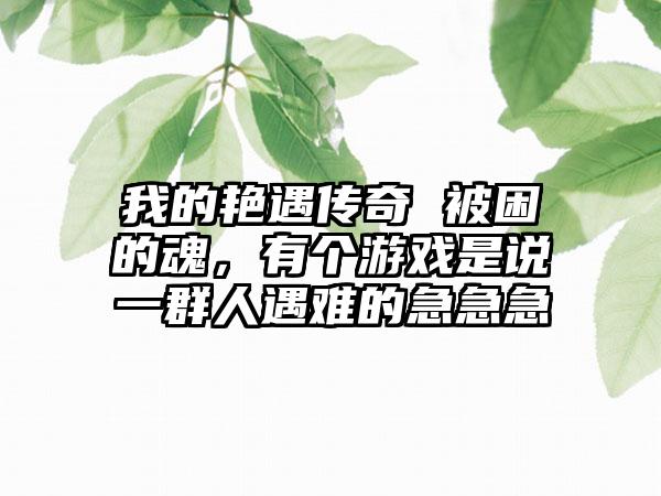 我的艳遇传奇 被困的魂，有个游戏是说一群人遇难的急急急