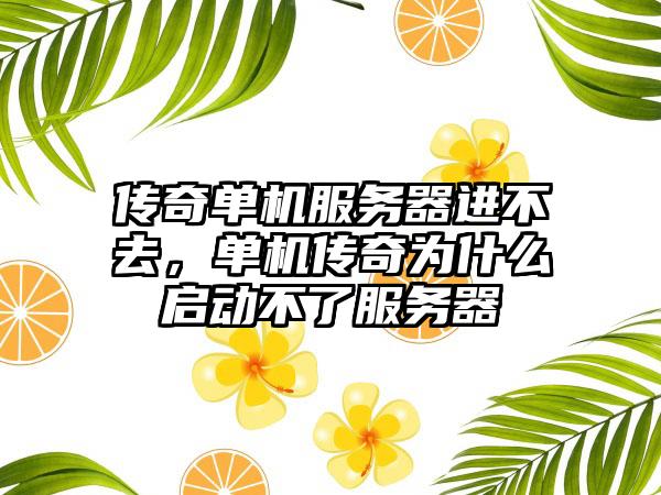 传奇单机服务器进不去，单机传奇为什么启动不了服务器