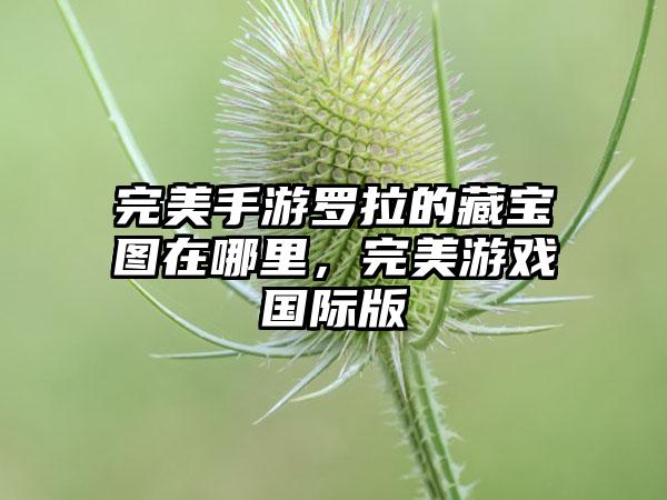 完美手游罗拉的藏宝图在哪里，完美游戏国际版