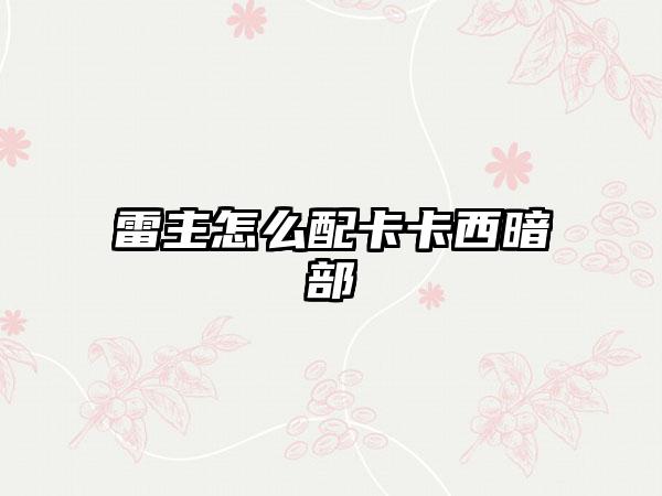 雷主怎么配卡卡西暗部