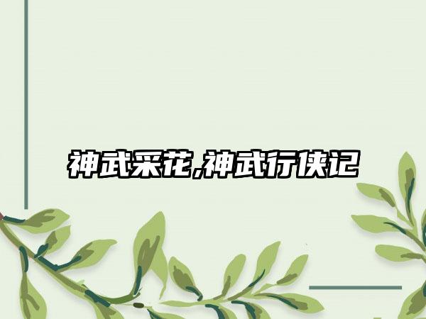 神武采花,神武行侠记