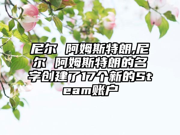 尼尔 阿姆斯特朗,尼尔 阿姆斯特朗的名字创建了17个新的Steam账户