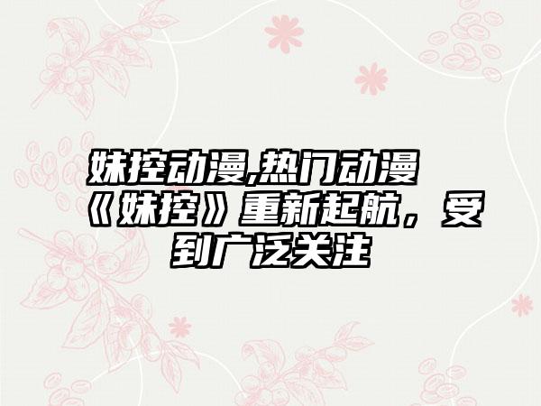 妹控动漫,热门动漫《妹控》重新起航，受到广泛关注