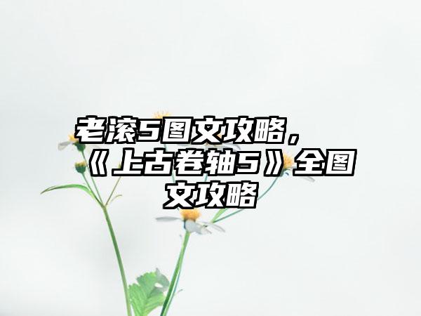 老滚5图文攻略，《上古卷轴5》全图文攻略