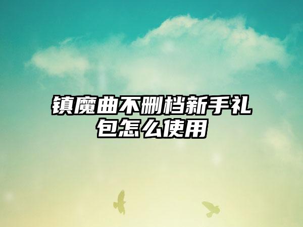 镇魔曲不删档新手礼包怎么使用