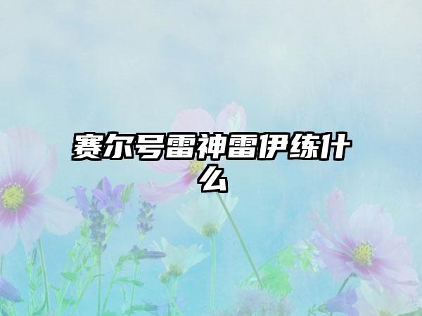 赛尔号雷神雷伊练什么