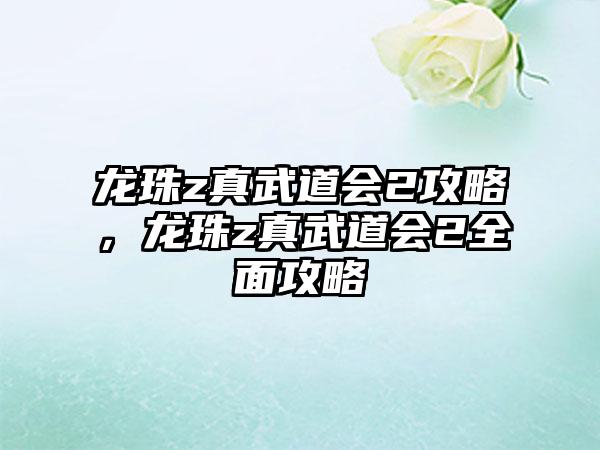 龙珠z真武道会2攻略，龙珠z真武道会2全面攻略