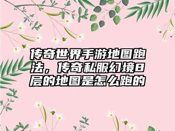 传奇世界手游地图跑法，传奇私服幻境8层的地图是怎么跑的