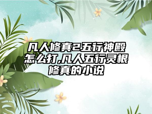 凡人修真2五行神殿怎么打,凡人五行灵根修真的小说