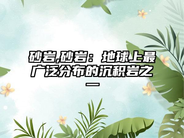 砂岩,砂岩：地球上最广泛分布的沉积岩之一